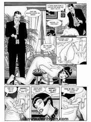 Old fat pervert whips young chained slave gir!