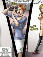 Harem wives watch as new slave suck their husband's cock!
