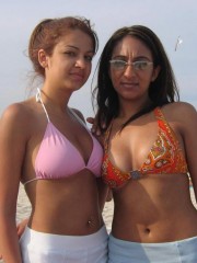 Cute indian girl in towel seducing her boyfriend dacing naked