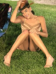 Busty indian teen on sofa in orgy gives head