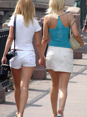 Adorable sexy female has got real treasure hidden under her miniskirt
