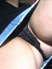 Blonde teen amateur sharon posing off her juicy tits outdoors with her lollipop